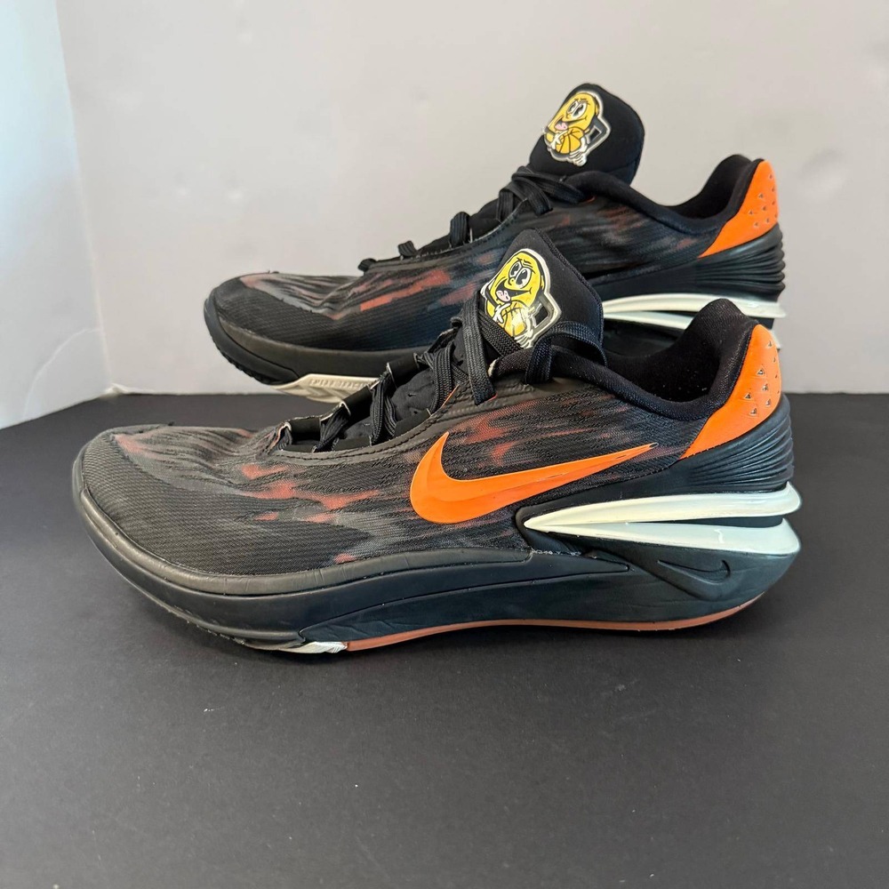 Nike Air Zoom GT Cut 2 Black Total Orange Basketball Shoes DJ6015-004 Mens 9.5 - Picture 2 of 16